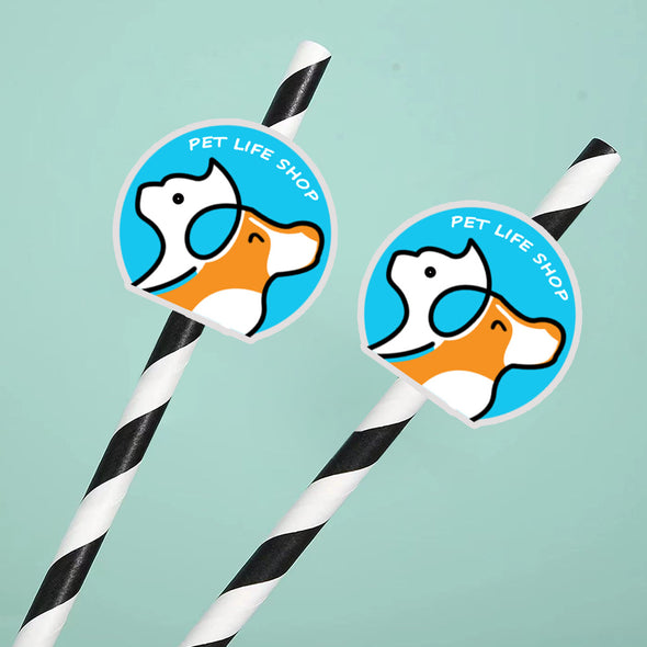 Custom Logo Straws Personalized Company Straws Business Branding Straws Custom Face Drinking Straws