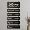 Custom Wooden Name Sign Personalized Grandkids Hanging Sign Custom Family Name Sign