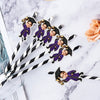 Personalized Graduation face straws Graduation Face Straw Custom Drink straws for Graduation Party