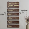 Custom Wooden Name Sign Personalized Grandkids Hanging Sign Custom Family Name Sign