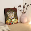 Custom King Royal Pet Portrait Canvas Personalized Pet Portrait Painting Canvas