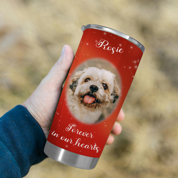 Personazed Dog Loss Memorial Gift Custom Pet Memorial Tumblers Cup Fathers Day Gift