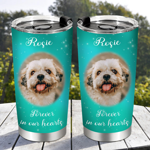 Personazed Dog Loss Memorial Gift Custom Pet Memorial Tumblers Cup Fathers Day Gift