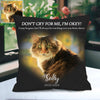 Pet Loss Memorial Pillow Custom Pet Pillow Decorative Cushion Cover Pet Loss Gift Fathers Day Gift