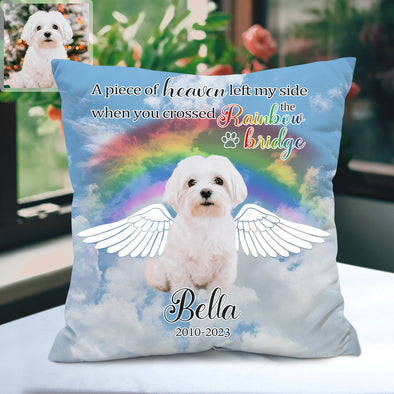 Pet Loss Memorial Pillow with Name Years Custom Pet Pillow Decorative Cushion Cover Christmas Gift