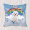 Pet Loss Memorial Pillow with Name Years Custom Pet Pillow Decorative Cushion Cover Christmas Gift