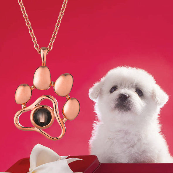 Customized Pet Photo Projection Necklace Personalized Pet Photo Necklace with Picture Inside