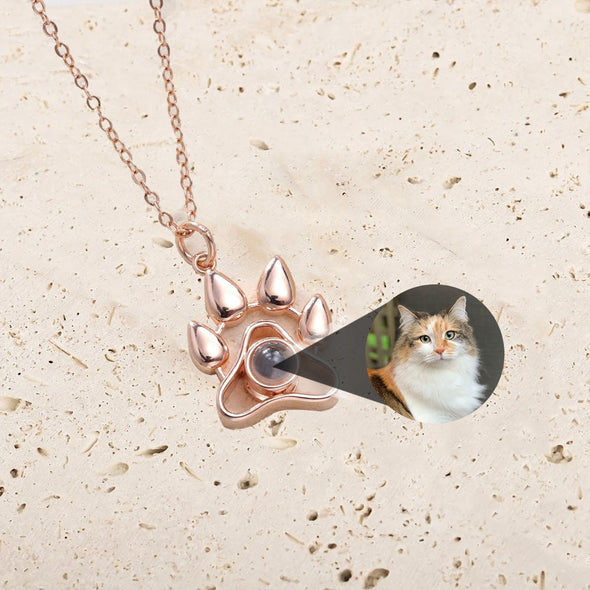 Customized Pet Photo Projection Necklace Personalized Pet Photo Necklace with Picture Inside