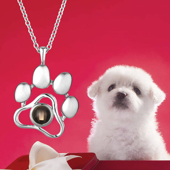 Custom Pet Photo Projection Necklace Personalized Pet Photo Necklace with Picture Inside