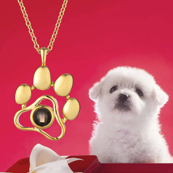 Customized Pet Photo Projection Necklace Personalized Pet Photo Necklace with Picture Inside