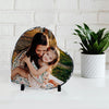 Personalized Large Rectangle Slate Rock Plaque Photo Gallery Slate Frame Heart Shape Keepsake