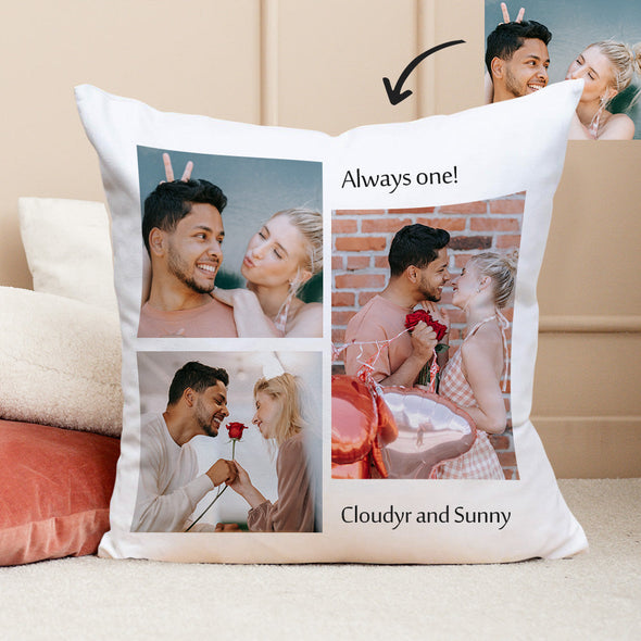 Photo Throw Pillow Decorative Cushion Custom Pillow Custom Throw Pillow Family Photo Collage Pillow