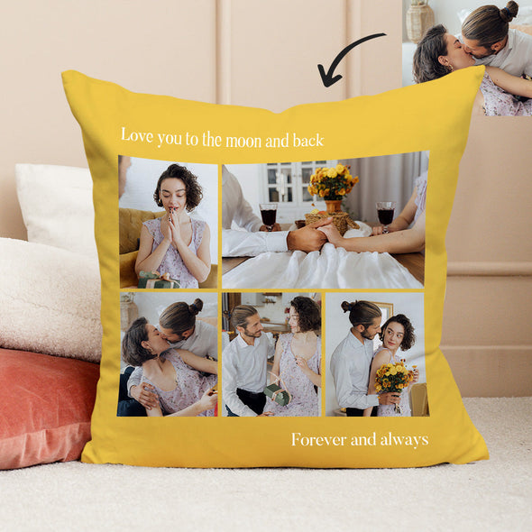 Photo Throw Pillow Decorative Cushion Custom Pillow Custom Throw Pillow Family Photo Collage Pillow