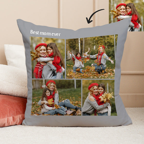 Photo Throw Pillow Decorative Cushion Custom Pillow Custom Throw Pillow Family Photo Collage Pillow