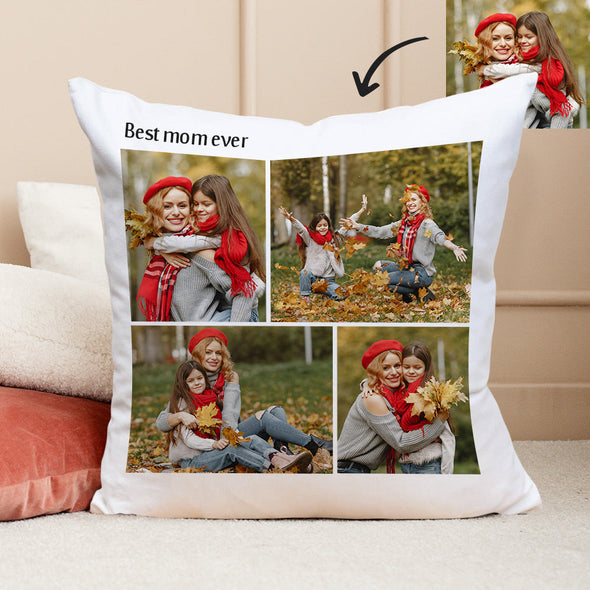 Photo Throw Pillow Decorative Cushion Custom Pillow Custom Throw Pillow Family Photo Collage Pillow