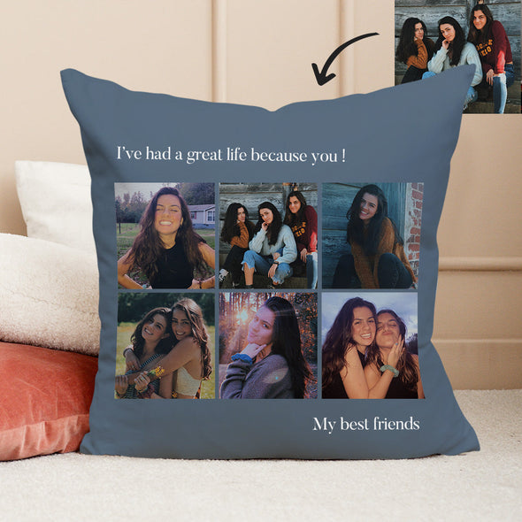 Photo Throw Pillow Decorative Cushion Custom Pillow Custom Throw Pillow Family Photo Collage Pillow