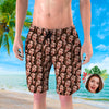 Custom Face Swim Trunks Men's Swim Beach Trunks Face Photo Shorts