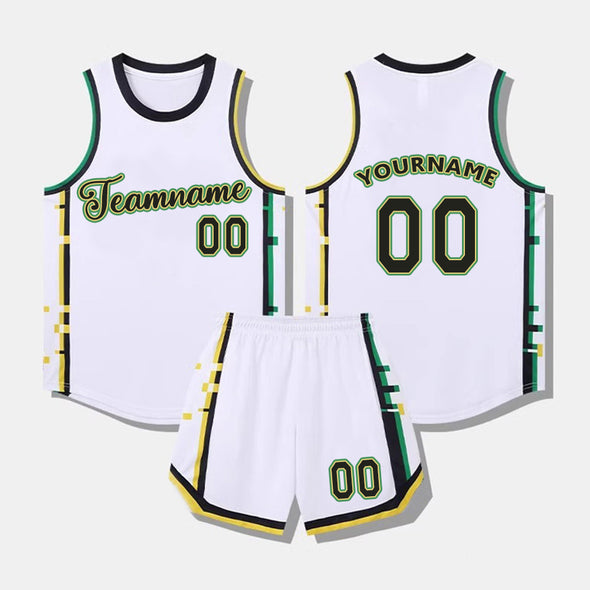 Custom Basketball Team Authentic Jerseys Custom University High School Basketball Team Uniforms Sets