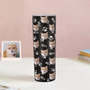 Custom 20oz Pet Face Tumbler Cup Custom Dog Cat Photo Coffee Tumblers Custom 20oz Skinny Stainless Steel Tumblers