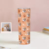 Custom 20oz Pet Face Tumbler Cup Custom Dog Cat Photo Coffee Tumblers Custom 20oz Skinny Stainless Steel Tumblers