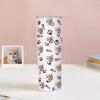 Custom 20oz Pet Face Tumbler Cup Custom Dog Cat Photo Coffee Tumblers Custom 20oz Skinny Stainless Steel Tumblers