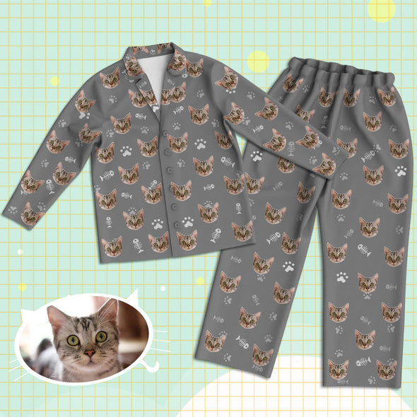 Gift for Cat Lover Gifts for Best Friends Custom Pajamas Cat Photo Pajamas Photo Gift for Cat Dad Mom