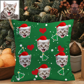 Christmas Gift Custom Pet Pillow Decorative Cushion Cover Christmas Pillow Throw Pillows