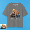 Adult Custom Photo T shirt Custom Short Sleeve Shirt with Photo and Text Picture Printed on T Shirt