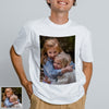 Mens Custom T shirt with Picture and Text Custom Short Sleeve Shirt with Picture Gift for Boyfriend