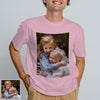 Mens Custom T shirt with Picture and Text Custom Short Sleeve Shirt with Picture Gift for Boyfriend