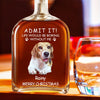 Custom Whiskey Bottle with Pet Photo Custom Whisky Decanter Christmas Gift For Pet Dad Gift for Pet Lover