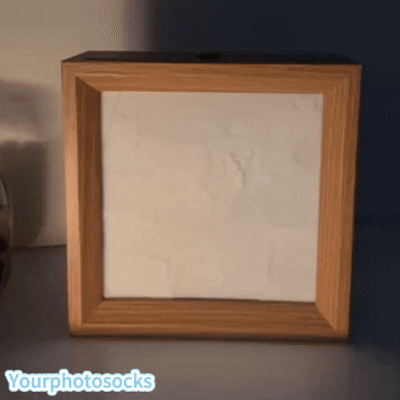 Custom Picture Night Light Custom 3D Printed Photo Nightlight Lithophane Lamp Gift for Lover