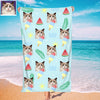 Custom Beach Towel for Beach Pool Party Custom Summer Bath Towel with Picture Gift For Friend