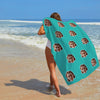 Personalized Summer Holiday Beach Towel Face on Towel Personalized Photo Bath Towel Gift Idea