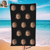 Personalized Summer Holiday Beach Towel Face on Towel Personalized Photo Bath Towel Gift Idea