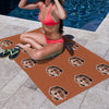 Personalized Summer Holiday Beach Towel Face on Towel Personalized Photo Bath Towel Gift Idea