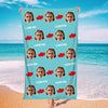 Custom Summer Holiday Beach Towel Custom Photo Bath Towel Gift For Couples Beach Party Gift