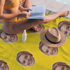 Personalized Summer Holiday Beach Towel Face on Towel Personalized Photo Bath Towel Gift Idea