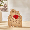 Gift for Wife Birthday Gift Custom Bear Family Name Wooden Puzzle Gift for Mom Mothers Day Gift