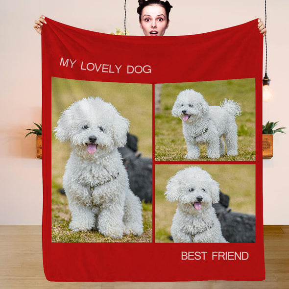 Christmas Blanket Personalized Photo Blankets Fleece Throw Blanket Custom Blankets with Pictures