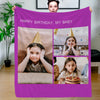Christmas Blanket Personalized Photo Blankets Fleece Throw Blanket Custom Blankets with Pictures