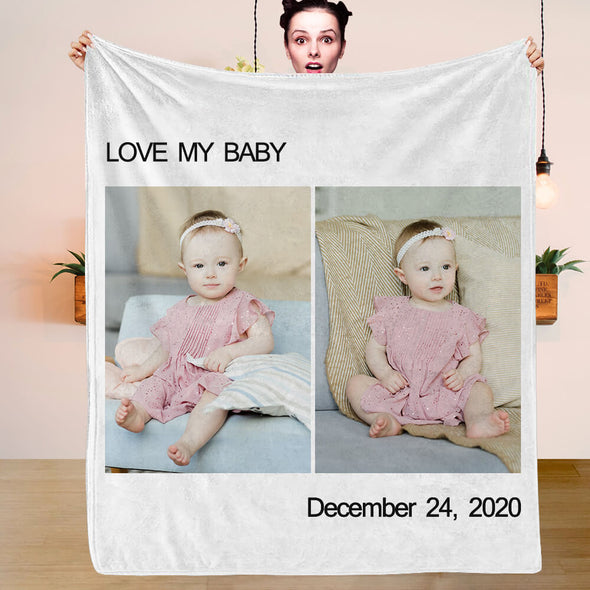 Valentines Gift Photo Gift Ideas Personalized Photo Blankets Fleece Throw Blanket Anniversary Gift