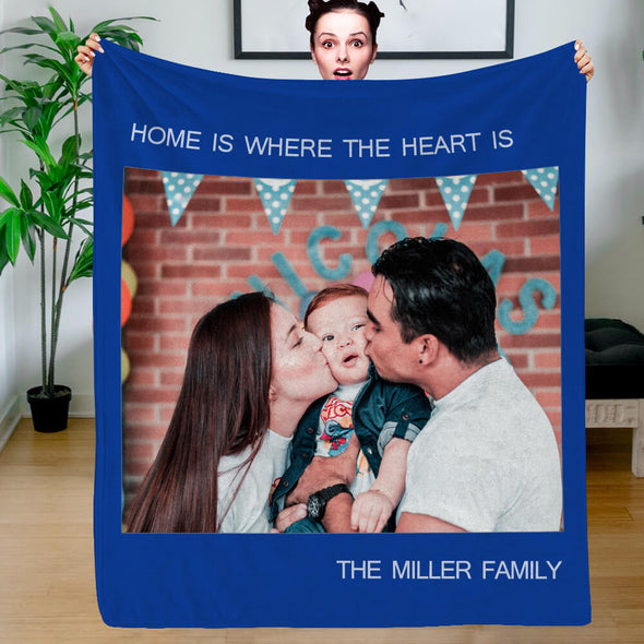 Christmas Blanket Personalized Photo Blankets Fleece Throw Blanket Custom Blankets with Pictures