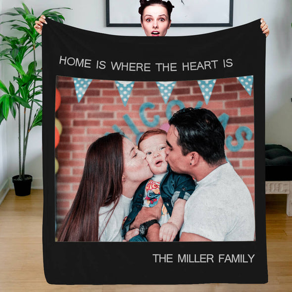 Christmas Blanket Personalized Photo Blankets Fleece Throw Blanket Custom Blankets with Pictures