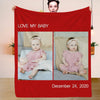 Christmas Blanket Personalized Photo Blankets Fleece Throw Blanket Custom Blankets with Pictures