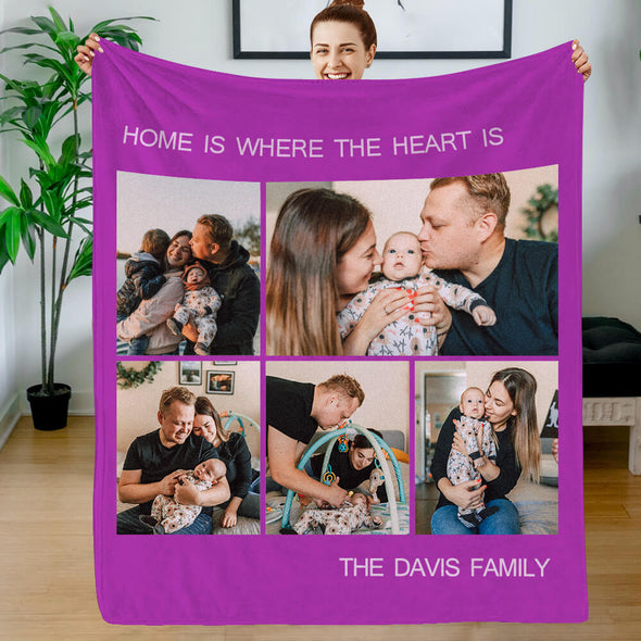 Christmas Blanket Personalized Photo Blankets Fleece Throw Blanket Custom Blankets with Pictures