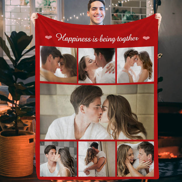 Christmas Blanket Personalized Photo Blankets Fleece Throw Blanket Custom Blankets with Pictures