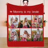 Christmas Blanket Personalized Photo Blankets Fleece Throw Blanket Custom Blankets with Pictures