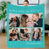 Christmas Blanket Personalized Photo Blankets Fleece Throw Blanket Custom Blankets with Pictures