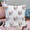 Custom Pet Face Pillow Decorative Cushion Cover Pet Face Pillow Throw Pillows Christmas Gift